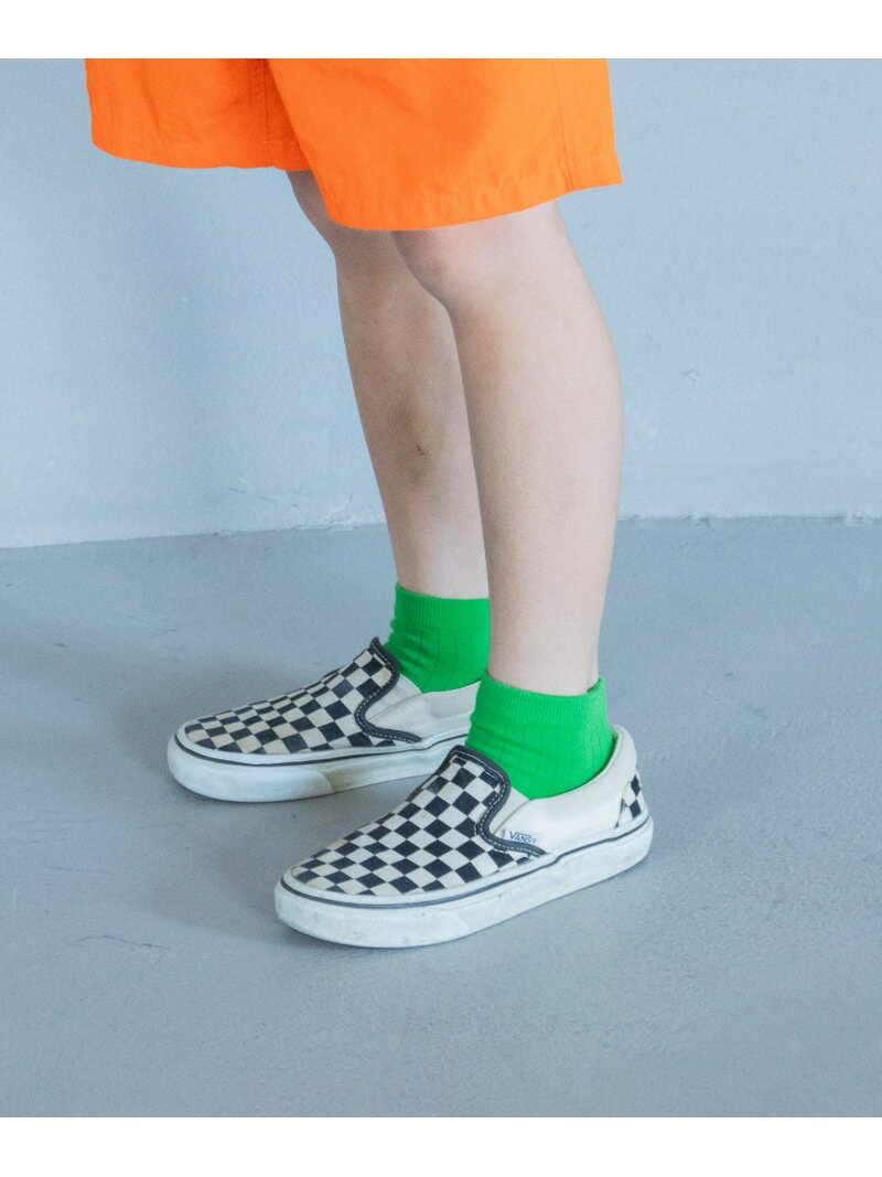 カラーショートソックス LOWRYS FARM ローリーズファーム 靴下・レッグウェア 靴下 オレンジ イエロー ..