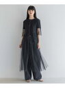 【SALE/30%OFF】【yuw】シアーシャーリングシャツワンピース yuw ローリーズファーム ワンピース・ドレス ワンピース ホワイト ブラック【RBA_...