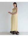 【SALE/30%OFF】【yuw】サテンノースリーブワンピース yuw ローリーズファーム ワンピース・ドレス ワンピース イエロー ブラック【RBA_E】【...