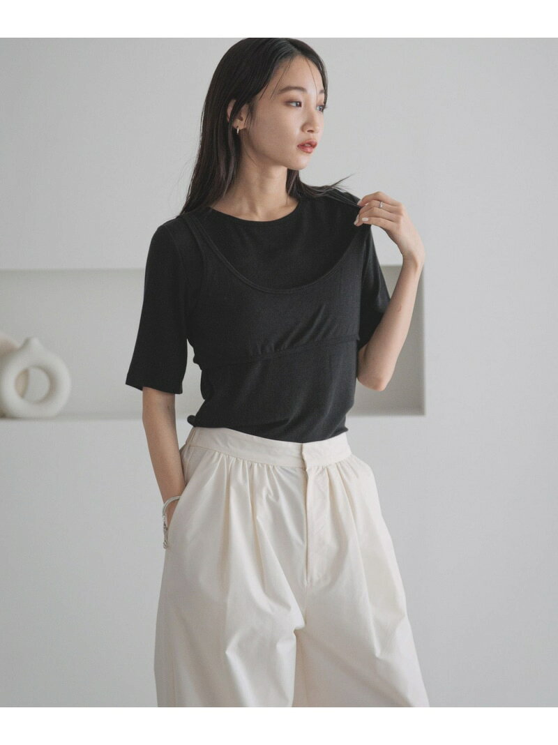 樂天商城 - 【SALE／60%OFF】ブラセットTEE LOWRYS FARM ローリーズファーム トップス カットソー・Tシャツ ブラウン ブラック【RBA_E】[Rakuten Fashion]