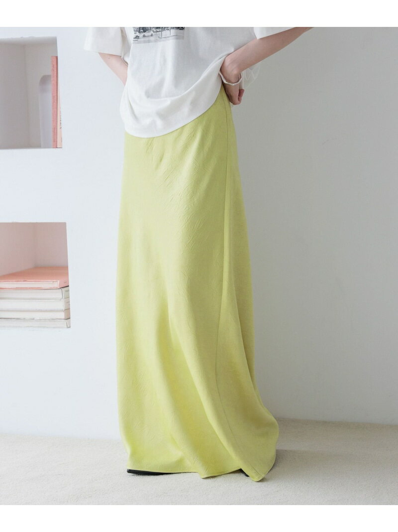 ストレッチサテンスカート LOWRYS FARM ローリーズファーム スカート ロング・マキシスカート ブラウン ホワイト ブラック ブルー グレー グリーン【先行予約】*【送料無料】[Rakuten Fashion]のサムネイル