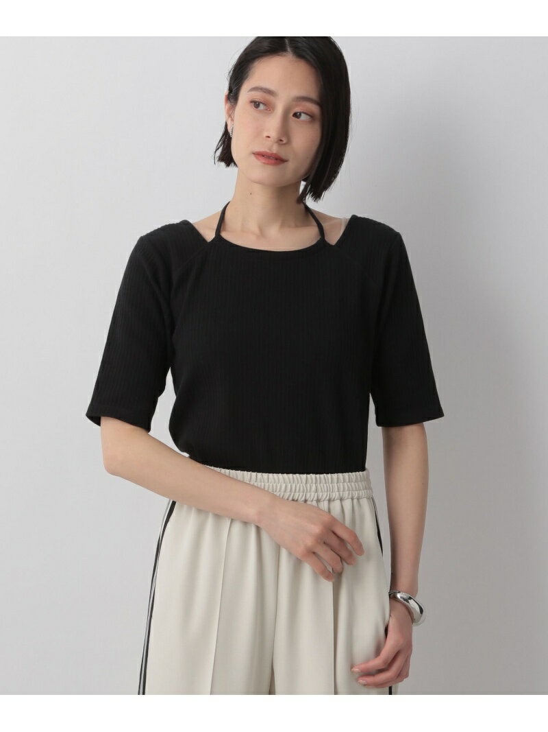 (W)レイヤードライクテレコ5S LOWRYS FARM ローリーズファーム トップス カットソー・Tシャツ ブラック ホワイト イエロー[Rakuten Fashion]のサムネイル
