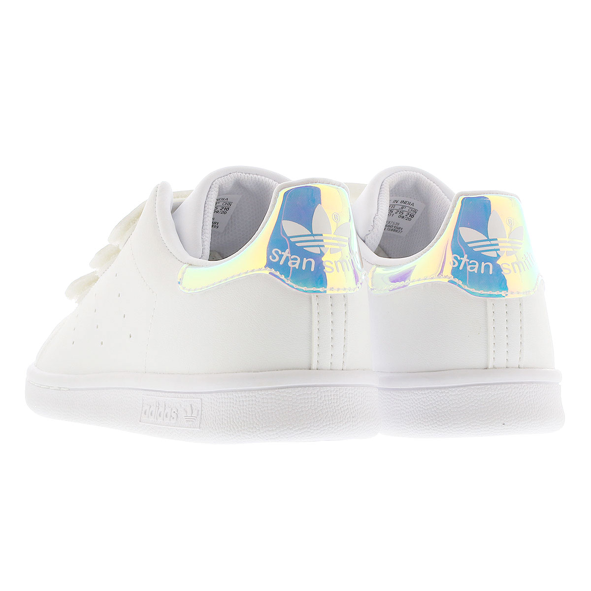 【お買い物マラソンSALE】【キッズサイズ】【17.0〜21.5cm】 adidas STAN SMITH CF C アディダス スタンスミス CF C FTWR WHITE/FTWR WHITE/SILVER METALLIC fx7539
