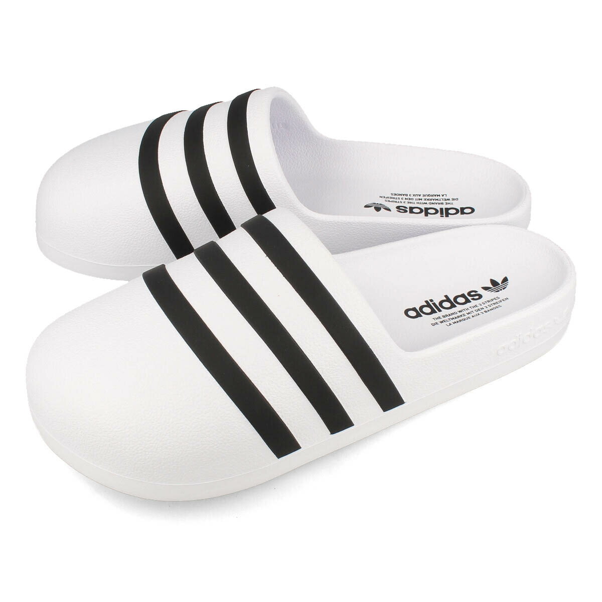  15時迄のご注文で即日発送可 adidas ADIFOM ADILETTE SLIDES アディダス ADIFOM アディレッタ スライド メンズ レディース サンダル FTWR WHITE/CORE BLACK/FTWR WHITE ホワイト hq7219