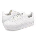 15̂ő adidas GAZELLE BOLD W AfB_X Kbc[ K[ {[h fB[X Xj[J[ [Jbg FTWR WHITE/FTWR WHITE/FTWR WHITE zCg IE5130