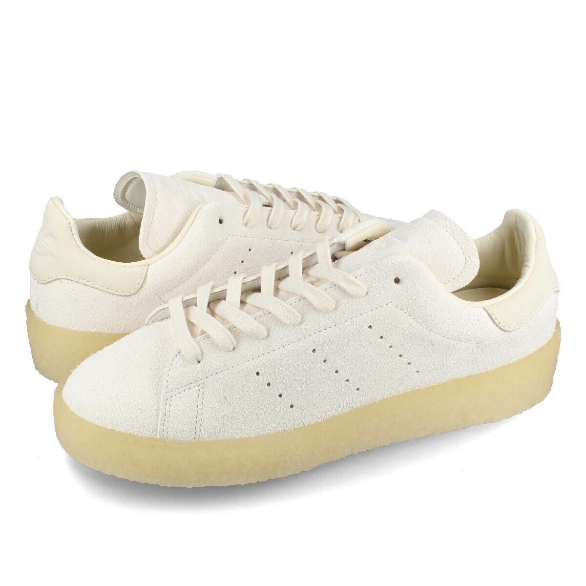 【プライスダウン】 15時迄のご注文で即日発送可 adidas STAN SMITH CREPE アディダス スタンスミス クレープ メンズ レディース ローカット OFF WHITE/CREAM WHITE/SUPPLIER COLOR ベージュ ig5531