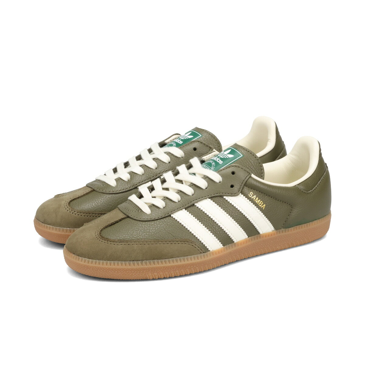 【30%OFF】 adidas SAMBA OG アディダス サンバ OG メンズ レディース スニーカー ローカット MEDIUM DARK KHAKI/OFF WHITE/GUM カーキグリーン JR0890