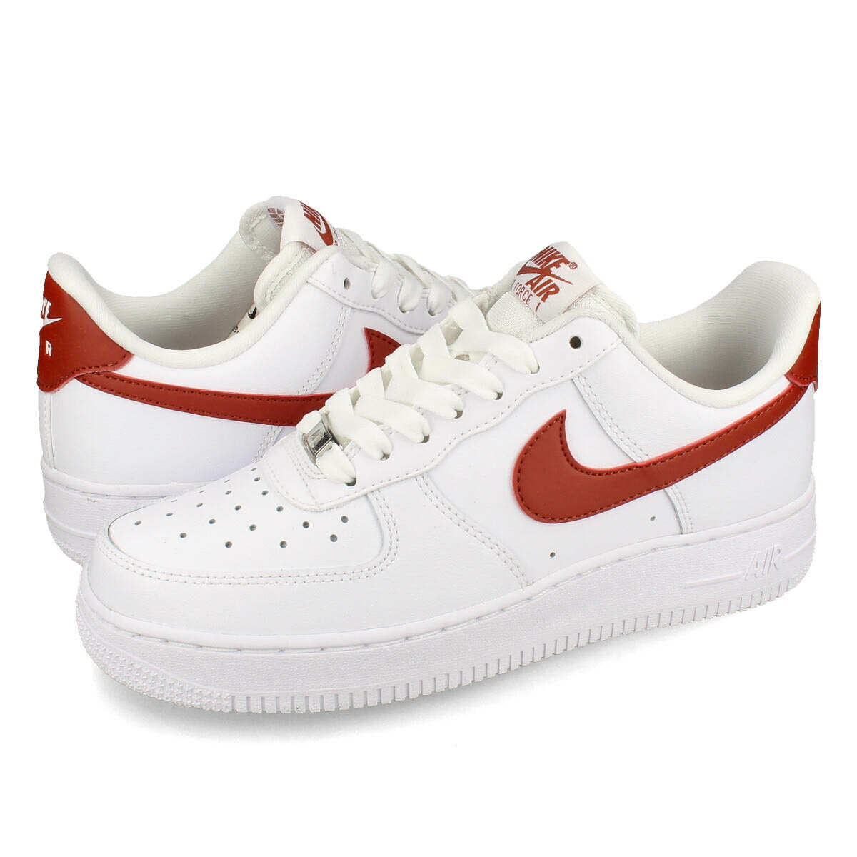 15時迄のご注文で即日発送可 NIKE WMNS AIR FORCE 1 '07 ナイキ ウィメンズ エアフォース 1 07 レディース スニーカー ローカット WHITE/RUGGED ORANGE ホワイト DD8959-115