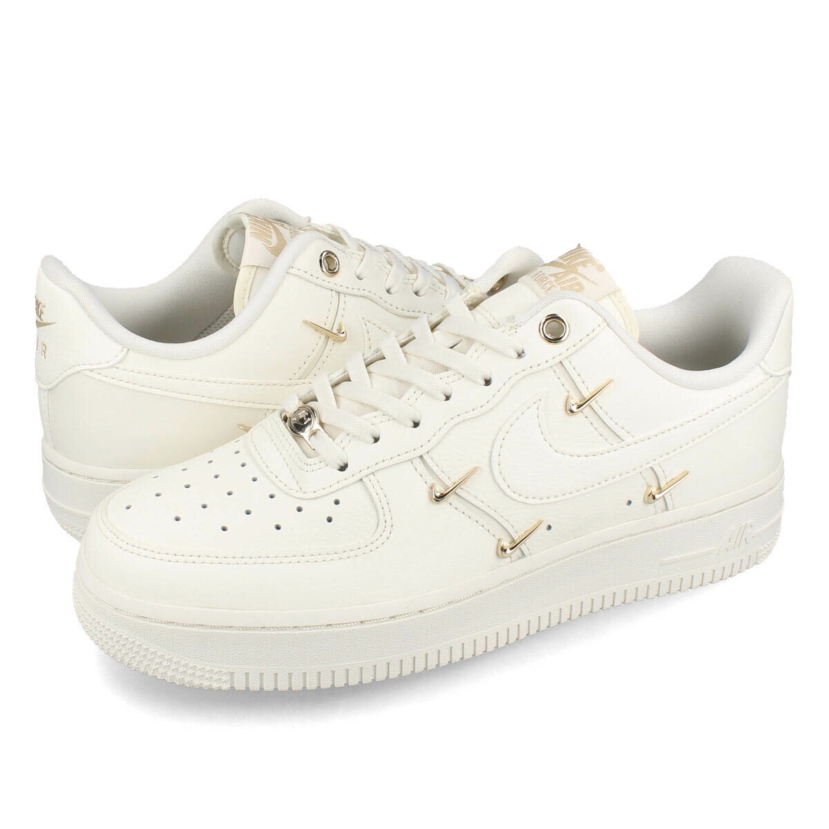 楽天LOWTEX ビッグ・スモール店15時迄のご注文で即日発送可 NIKE WMNS AIR FORCE 1 '07 LX ナイキ ウィメンズ エアフォース 1 07 LX 海外限定 日本未発売モデル メンズ レディース スニーカー ローカット SAIL/SAIL/METALLIC GOLD ホワイト FV3654-111