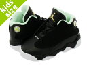 【ベビー サイズ】【8cm-16cm】 NIKE AIR JORDAN 13 RETRO BT ナイキ エア ジョーダン 13 レトロ BT BLACK/METALLIC GOLD/MINT FOAM