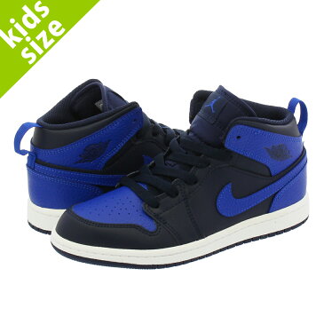 【キッズサイズ】【16-22cm】 NIKE AIR JORDAN 1 MID PS ナイキ エア ジョーダン 1 ミッド PS OBSIDIAN/GAME ROYAL/SUMMIT WHITE 640734-412