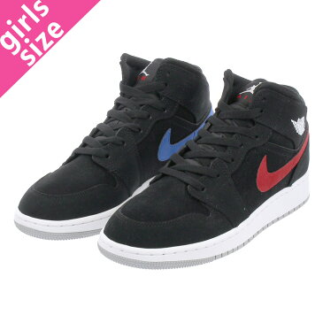 【大人気の女の子サイズ♪】 NIKE AIR JORDAN 1 MID BG ナイキ エア ジョーダン 1 ミッド BG BLACK/WHITE/RED/YELLOW/BLUE/GREEN 554725-065