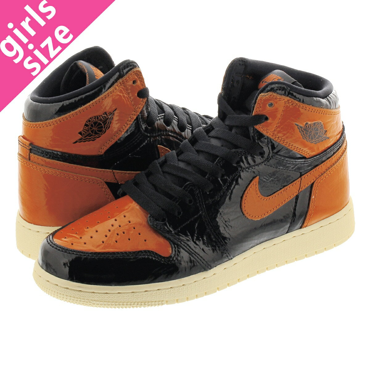 NIKE AIR JORDAN 1 RETRO HIGH OG GS 【SHATTERED BACKBOARD 3.0】 ナイキ エア ジョーダン 1 レトロ ハイ OG GS BLACK/PALE VANILLA/STARFISH 575441-028