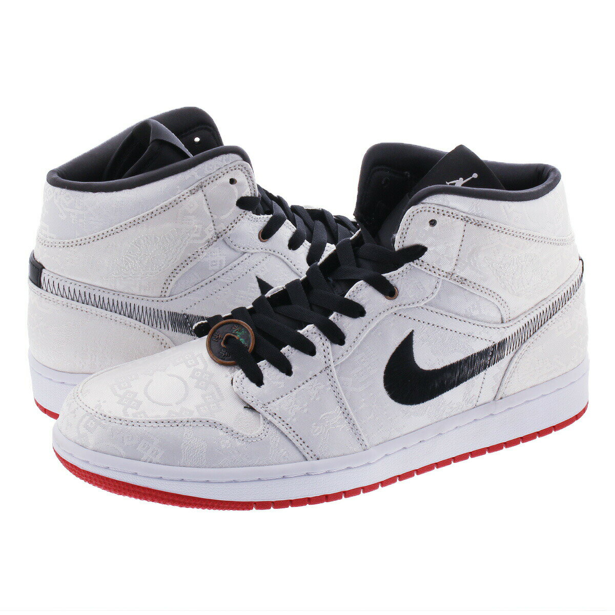 メンズ靴, スニーカー NIKE AIR JORDAN 1 MID SE FRLS GC CLOT 1 SE GC WHITEBLACKWHITE cu2804-100