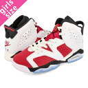 15̂ő NIKE AIR JORDAN 6 RETRO GS yCARMINEz iCL GA W[_ 6 g GS WHITE/CARMINE/BLACK 384665-106