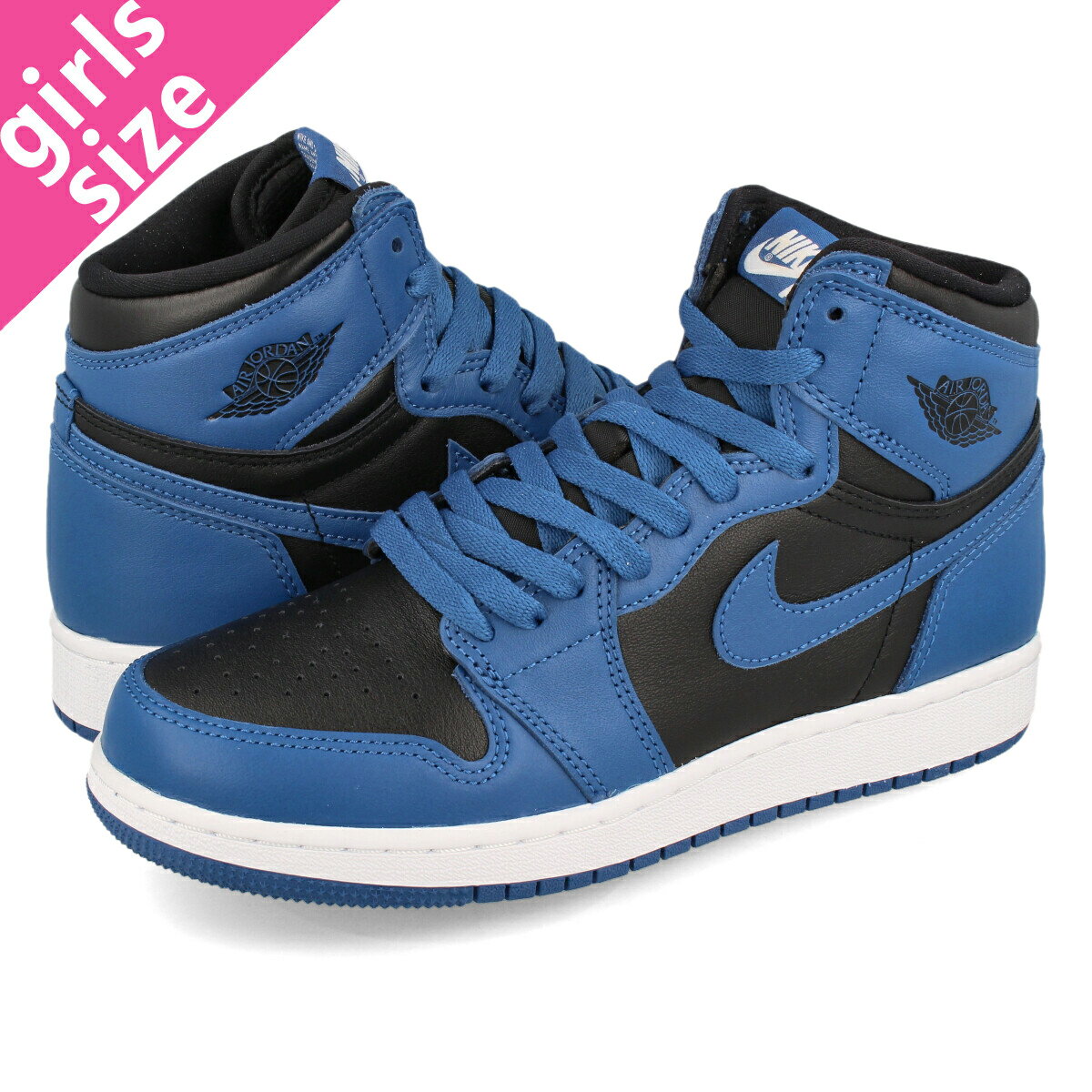 15Τʸ¨ȯ NIKE AIR JORDAN 1 RETRO HIGH OG GS ʥ  硼 1 ȥ ϥ OG GS DARK MARINA BLUE/BLACK/WHITE 575441-404