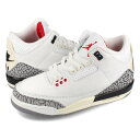 15時までのご注文で即日発送 NIKE AIR JORDAN 3 RETRO GS ナイキ エアージョーダン 3 レトロ GS レディース ミッドカット SUMMIT WHITE/FIRE RED/BLACK/CEMENT GREY ホワイト dm0967-100