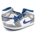 15̂ő NIKE AIR JORDAN 1 MID iCL GA W[_ 1 ~bh Y Xj[J[ ~hJbg CEMENT GREY/WHITE/TRUE BLUE O[ zCg u[ DQ8426-014