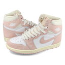 楽天LOWTEX ビッグ・スモール店15時迄のご注文で即日発送可 NIKE WMNS AIR JORDAN 1 RETRO HIGH OG ナイキ ウィメンズ エア ジョーダン 1 レトロ ハイ OG レディース ハイカット ATMOSPHERE/MUSLIN/SAIL/WHITE ピンク fd2596-600