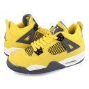 15̂ő NIKE AIR JORDAN 4 RETRO GS yLIGHTNINGz iCL GA W[_ 4 g GS fB[X Xj[J[ ~bhJbg TOUR YELLOW/DARK BLUE GREY/WHITE CG[ 408452-700