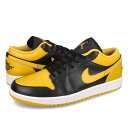 15時迄のご注文で即日発送可 NIKE AIR JORDAN 1 LOW ナイキ エア ジョーダン 1 ロー メンズ スニーカー ローカット BLACK/YELLOW OCHRE/WHITE ブラック 553558-072