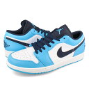 15̂ő NIKE AIR JORDAN 1 LOW yUNCz iCL GA W[_ 1 [ Y Xj[J[ [Jbg WHITE/DK POWDER BLUE/OBSIDIAN u[ 553558-144