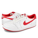 15時迄のご注文で即日発送可 NIKE AIR JORDAN 1 RETRO LOW OG ナイキ エア ジョーダン 1 レトロ ロー OG メンズ スニーカー ローカット WHITE/UNIVERSITY RED/WHITE ホワイト cz0790-161