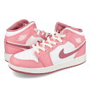 15̂ő NIKE AIR JORDAN 1 MID GS yVALENTINE'S DAYz iCL GA W[_ 1 ~bh GS o^C fC fB[X Xj[J[ ~bhJbg CORAL CHALK/DESERT BERRY/WHITE sN dq8423-616