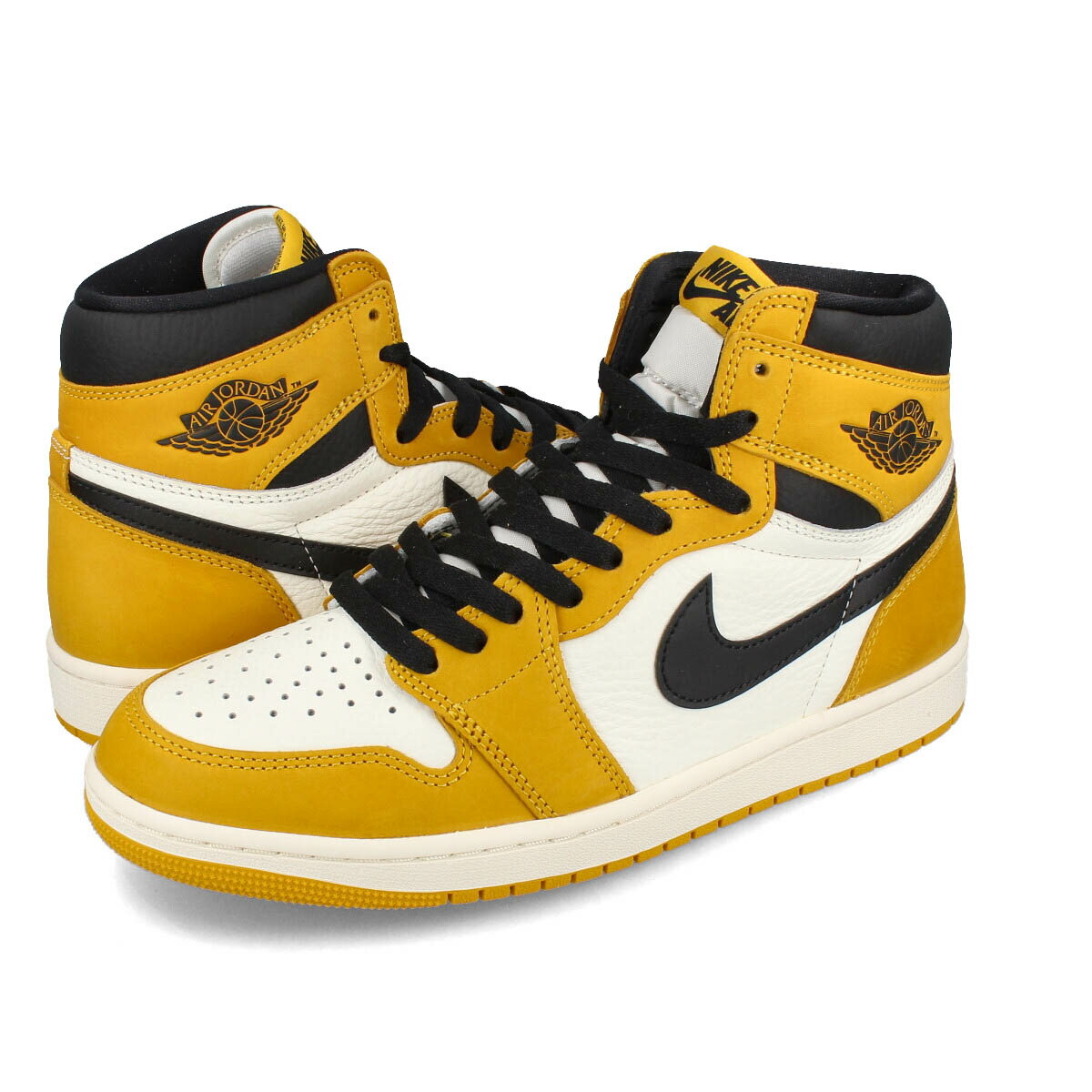  15時迄のご注文で即日発送可 NIKE AIR JORDAN 1 RETRO HIGH OG ナイキ エア ジョーダン 1 レトロ ハイ OG メンズ スニーカー ハイカット YELLOW OCHRE/BLACK/SAIL イエロー DZ5485-701