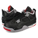 15̂ő NIKE AIR JORDAN 4 RETRO yBRED REIMAGINEDz iCL GA W[_ 4 g Y Xj[J[ ~bhJbg BLACK/CEMENT GREY/SUMMIT WHITE/FIRE RED ubN FV5029-006