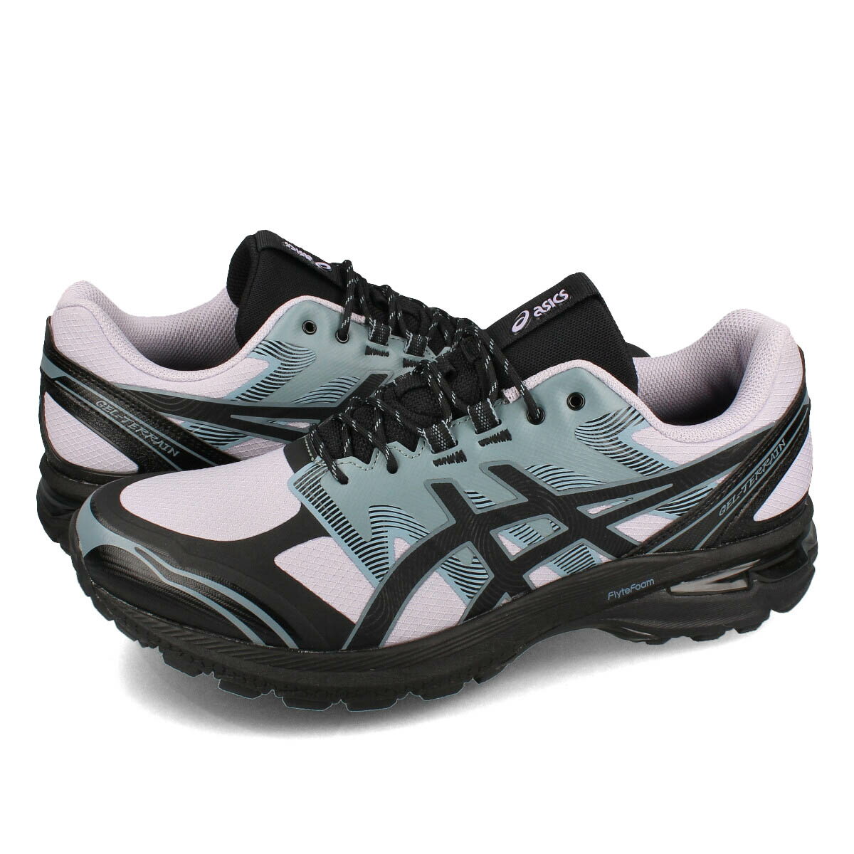 15時迄のご注文で即日発送可 ASICS SPORTSTYLE GEL-TERRAIN アシックス スポーツスタイル ゲル テレイン メンズ レディース スニーカー ローカット FADED ASH ROCK/BLACK ブラック 1203A342-500