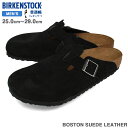 15̂ő BIRKENSTOCK BOSTON SUEDE LEATHER yREGULARz rPVgbN {Xg XG[hU[ M[tBbg Y fB[X T_ BLACK ubN BKS-1027142