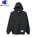 楽天LOWTEX ビッグ・スモール店【プライスダウン】 15時迄のご注文で即日発送可 CHAMPION ACTION STYLE HOODED SWEATSHIRT チャンピオン アクションスタイル フーデット スウェットシャツ BLACK