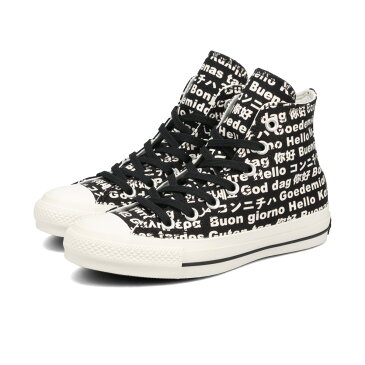 CONVERSE ALL STAR 100 MULTILINGUAL HI コンバース オールスター 100 マルチリンガル ハイ BLACK 31301990