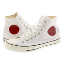 15時までのご注文で即日発送 CONVERSE ALL STAR US HINOMARU HI コンバース オールスター US ヒノマル ハイ WHITE 31302140