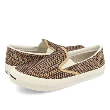 CONVERSE JACK PURCELL BURKINAFASO-TEXTILE SLIP-ON コンバース ジャックパーセル ブルキナファソテキスタイル スリップオン BEIGE 33300810