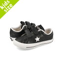 yvCX_Ez 15̂ő CONVERSE KID'S ONE STAR V-2 OX Ro[X LbY X^[ V-2 OX BLACK/WHITE 37301861