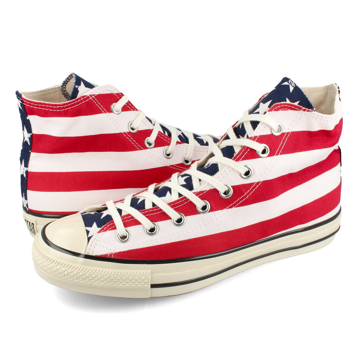 【楽天スーパーSALE】 15時迄のご注文で即日発送可 CONVERSE ALL STAR US STARS&BARS HI コンバース オールスター US スターズ&バーズ HI メンズ レディース ハイカット STARS&BARS レッド 313…