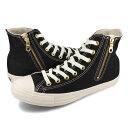 15̂ő CONVERSE ALL STAR GOLDZIP HI Ro[X I[X^[ S[hWbv HI Y fB[X nCJbg BLACK ubN 31309652