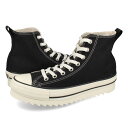 yvCX_Ez 15̂ő CONVERSE ALL STAR SHARKSOLE HI Ro[X I[X^[ V[N\[ HI Y fB[X Xj[J[ nCJbg BLACK ubN 31311031