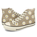 15̂ő CONVERSE ALL STAR (R) DAISYFLOWER HI Ro[X I[X^[ (R) fCW[t[ HI Y fB[X Xj[J[ nCJbg BEIGE x[W 31311231