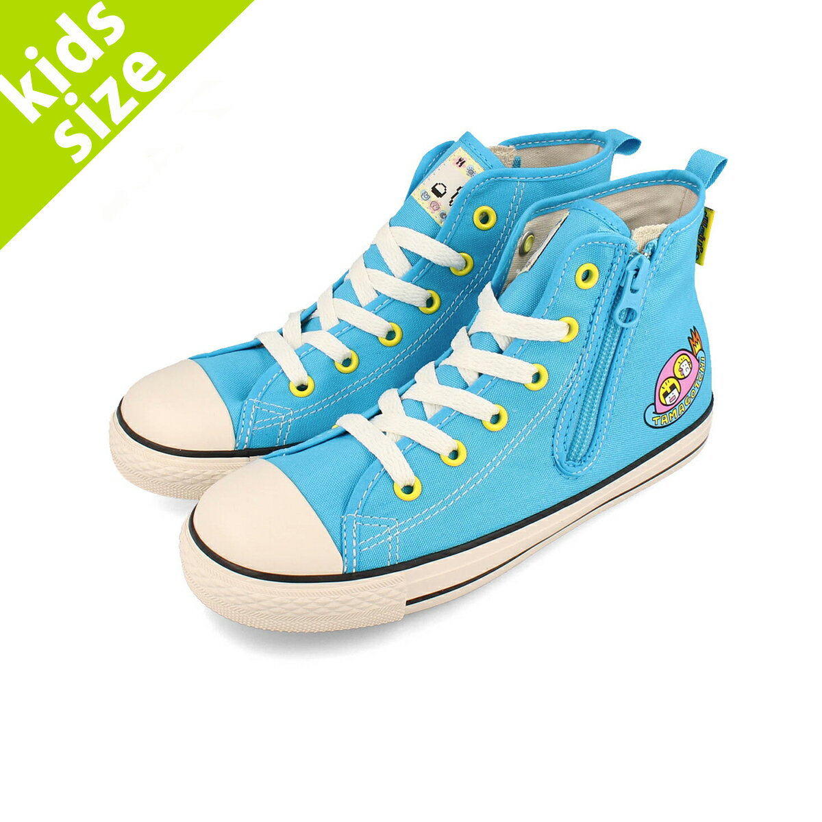 【プライスダウン】 CONVERSE CHILD ALL STAR N TAMAGOTCHI Z HI コンバース チャイルド オールスター N タマゴッチ Z HI キッズ 子ども スニーカー ハイカット BLUE ブルー 37302910のサムネイル