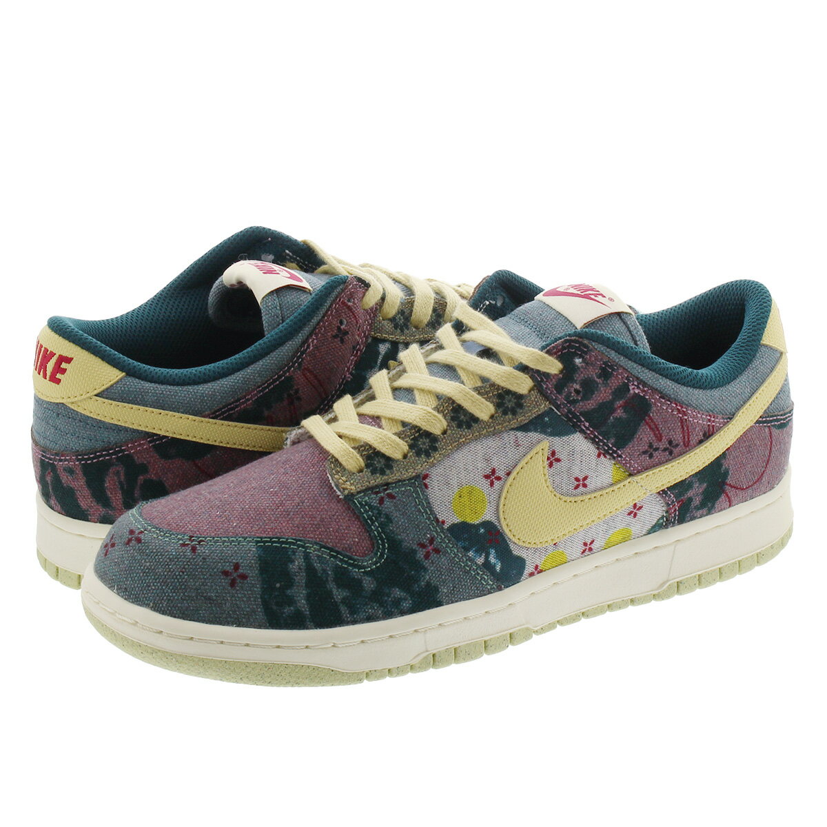 【ビッグ・スモールサイズ】 NIKE DUNK LOW SP 【COMMUNITY GARDEN】 ナイキ ダンク ロー SP MULTI COLOR/MIDNIGHT TURQUOISE/CARDINAL RED/LEMON WASH cz9747-900