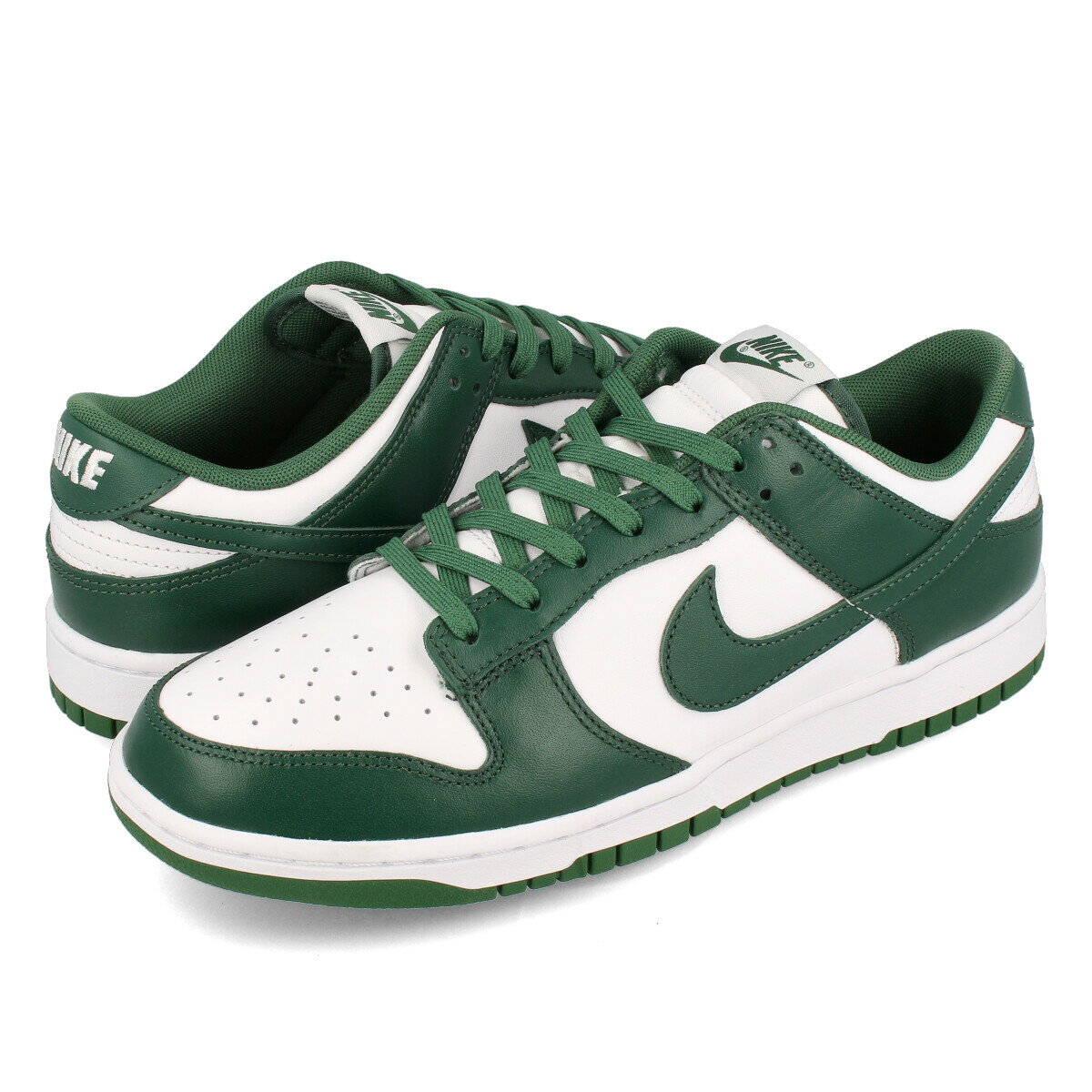 【ビッグ・スモールサイズ】 NIKE DUNK LOW RETRO ナイキ ダンク ロー レトロ WHITE/TEAM GREEN/WHITE/TOTAL ORANGE dd1391-101