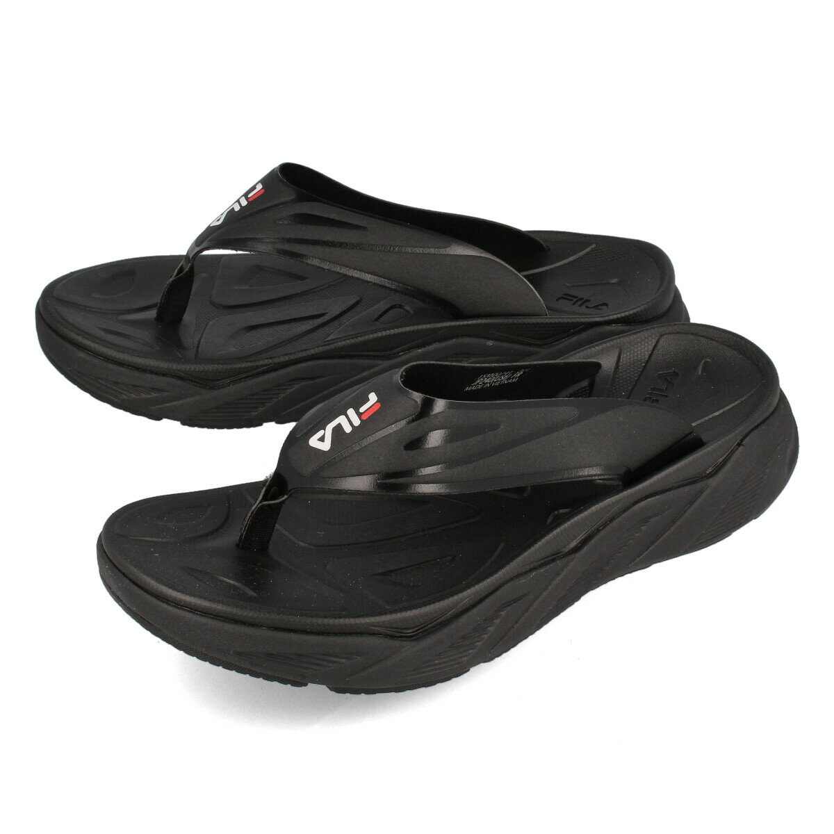 【毎日がお得！値下げプライス】FILA ZEN SANDAL フィラ ゼン サンダル BLACK/BLACK/BLACK 1sm00741-001