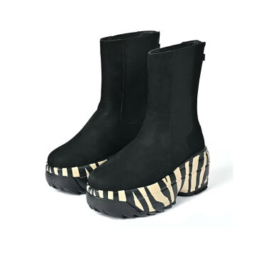 【毎日がお得！値下げプライス】FILA DISRUPTOR WEDGE CHELSEA WMNS フィラ ディスラプター ウェッジ チェルシー ウィメンズ BLACK/ZEBRA WSS21032 095