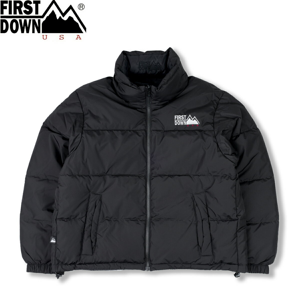 楽天LOWTEX ビッグ・スモール店【お買い物マラソンSALE】 FIRST DOWN BUBBLE DOWN JACKET SHORT ファーストダウン バブル ダウン ジャケット ショート メンズ レディース アウター BLACK ブラック F742040-06 [1]