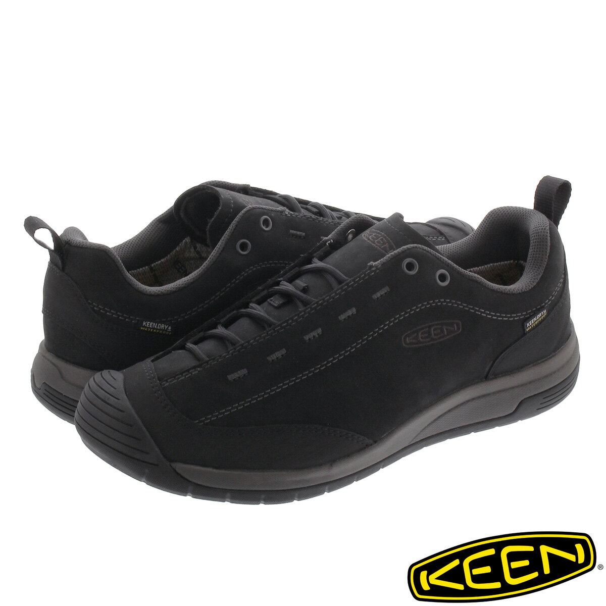 15時迄のご注文で即日発送可 KEEN JASPER II WP 【メンズ】 キーン ジャスパー 2 ウォータープルーフ BLACK/RAVEN 1023868