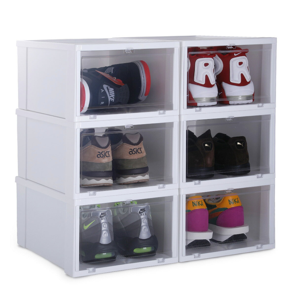 15時迄のご注文で即日発送可 KICKS LAB. SHOE STORAGE BOX 6 BOX SET キックスラボ シューストレージ ボックス 6 BOXセット WHITE