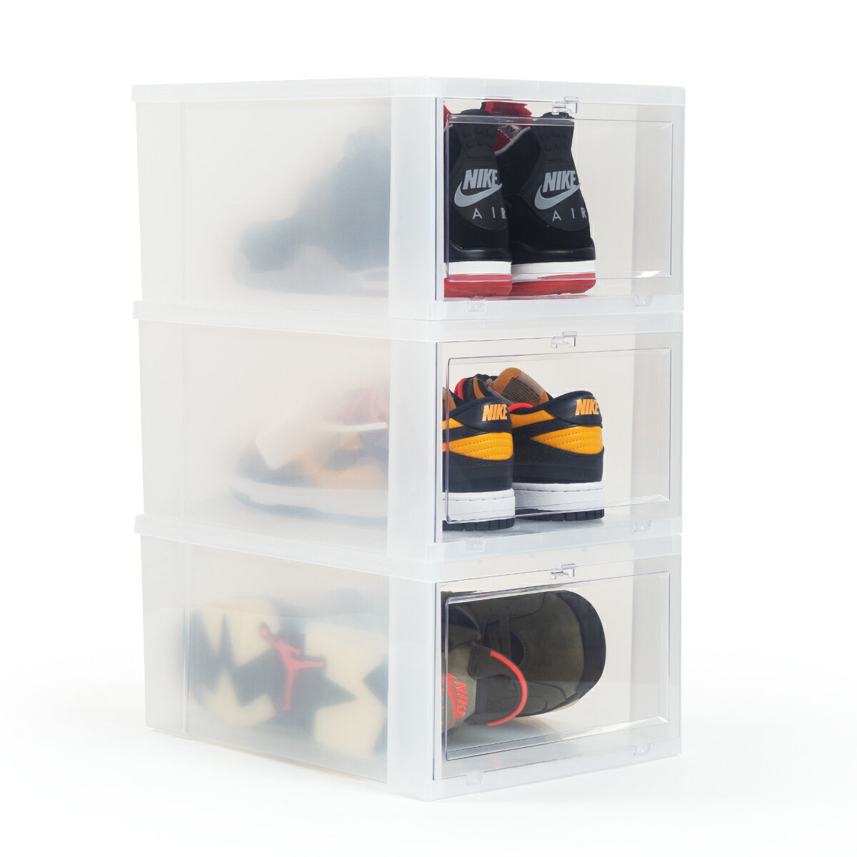 KICKS LAB. SHOE STORAGE BOX 3 BOX キックスラボ シューストレージ ボックス 3BOXセット CLEAR